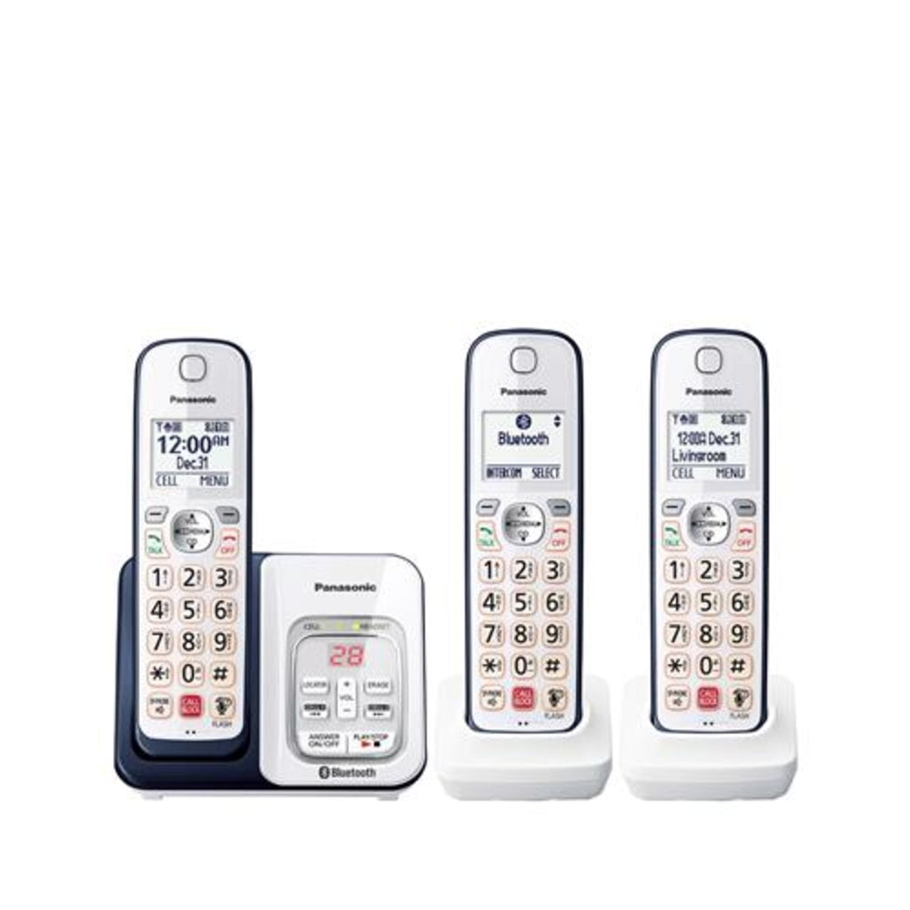 Panasonic KX-TGD863A 3 Handset Cordless Phone with Link2Cell Image 1