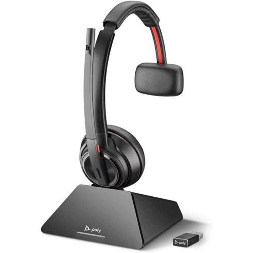 HP Inc. 77T29AA ABA Savi 8210 UC DECT USB-A Headset with Noise-Canceling Microphone Image 1