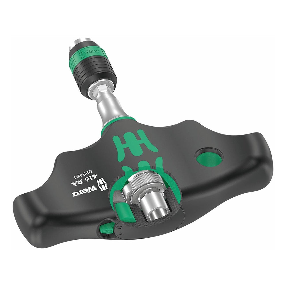 Wera 05023461001 T-Handle Bitholding Screwdriver Ratchet Function Rapidaptor
