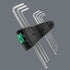 Wera 05073594001 Hex-Plus Chrome-Plated Stainless Steel Long Shaft Metric L-Key