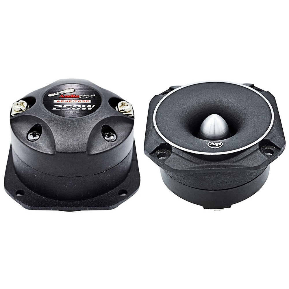 Audiopipe Aphe-T650 2.5" Super High Frequency Titanium Tweeter 250W Max Pair Image 1