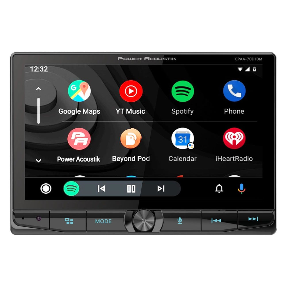 Power Acoustik CPAA-70D10M Double DIN Receiver with Apple CarPlay and Android Auto
