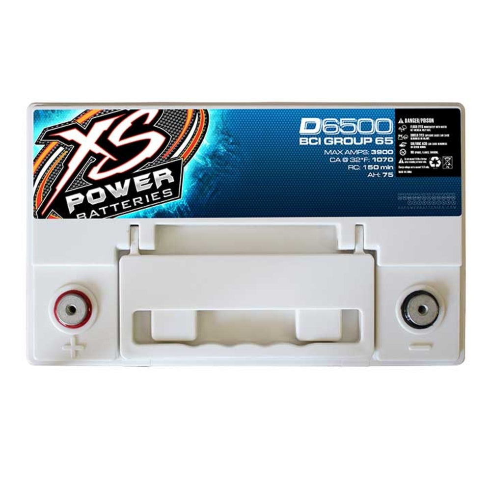 Xs Power D6500 65 AGM Battery - High Capacity 3000W / 4000W