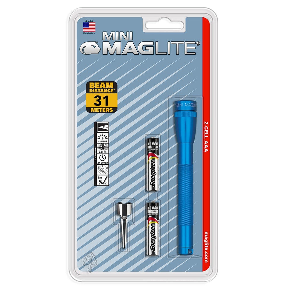 SP22 Mini Maglite 2 AAA-Cell LED Flashlight w/ Pocket Clip