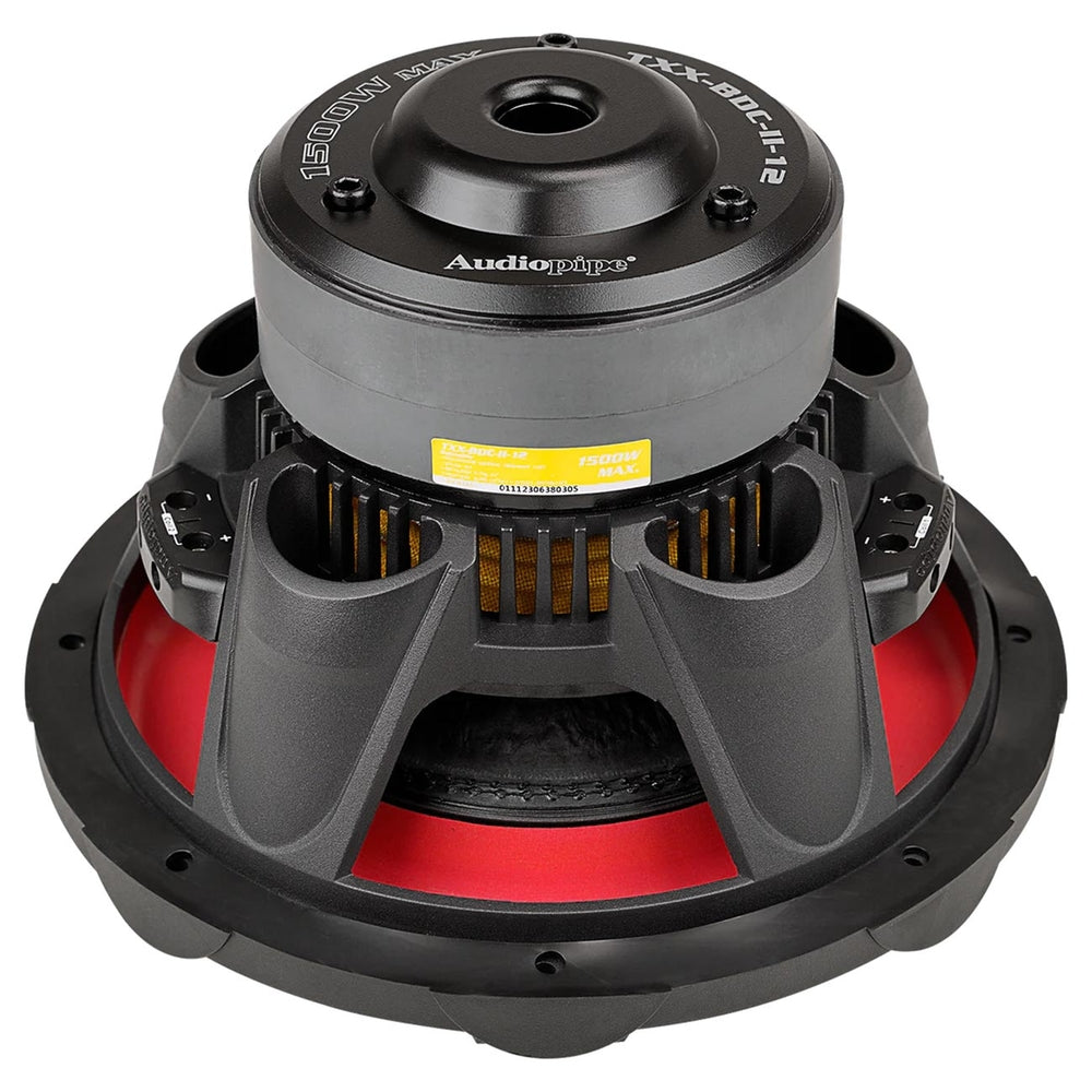 Audiopipe Txx-Bdcii-12 12" Woofer 750W RMS Dual 4 Ohm