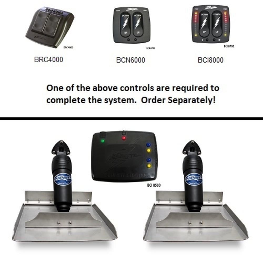 Bennett Marine BOLT129 Electric Trim Tab System - 12x9 Size Image 1